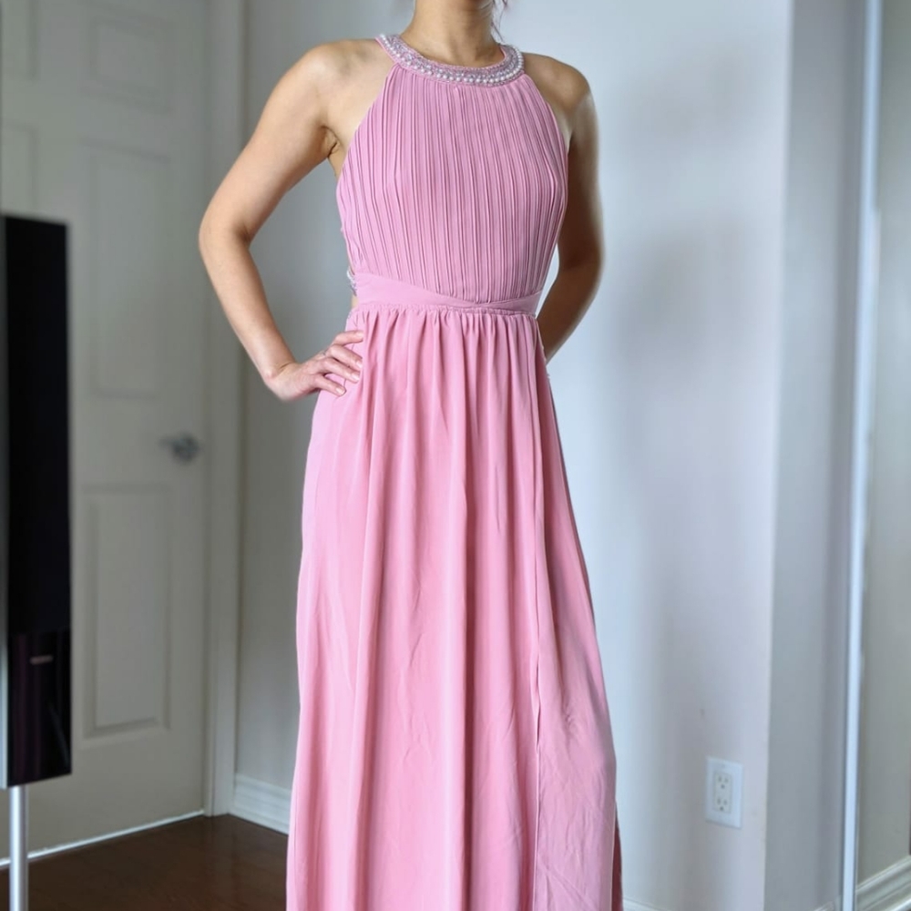 Pink bridesmaid dress/prom dress